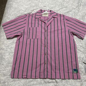 Damson Madder Women’s Size 10 Pink Striped Button Down Green